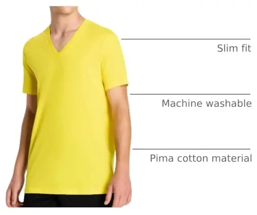 Armani Exchange Men's Pima Cotton Jersey Short Sleeve V-Neck T-Shirt - 4