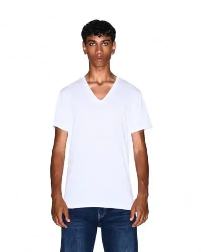 Armani Exchange Men's Pima Cotton Jersey Short Sleeve V-Neck T-Shirt - 1