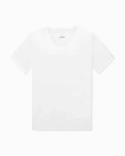 Armani Exchange Men's Pima Cotton Jersey Short Sleeve V-Neck T-Shirt - A | X ARMANI EXCHANGE (1)