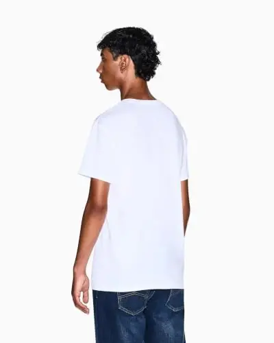 Armani Exchange Men's Pima Cotton Jersey Short Sleeve V-Neck T-Shirt - 3