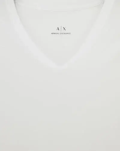 Armani Exchange Men's Pima Cotton Jersey Short Sleeve V-Neck T-Shirt - 6