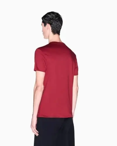 Armani Exchange Men's Pima Cotton Jersey Short Sleeve V-Neck T-Shirt - 3