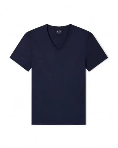Armani Exchange Men's Pima Cotton Jersey Short Sleeve V-Neck T-Shirt - A | X ARMANI EXCHANGE (1)