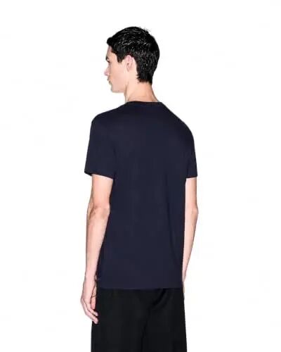 Armani Exchange Men's Pima Cotton Jersey Short Sleeve V-Neck T-Shirt - 3
