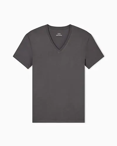 Armani Exchange Men's Pima Cotton Jersey Short Sleeve V-Neck T-Shirt - Armani (1)