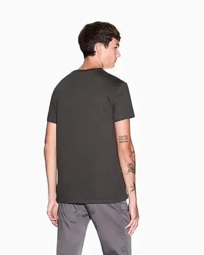 Armani Exchange Men's Pima Cotton Jersey Short Sleeve V-Neck T-Shirt - 3