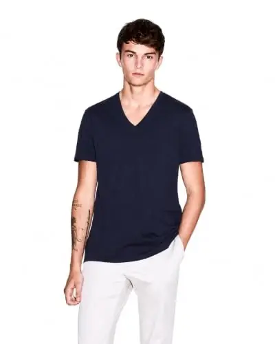 Armani Exchange Men's Pima Cotton Jersey Short Sleeve V-Neck T-Shirt - 1