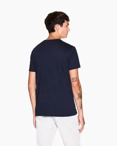 Armani Exchange Men's Pima Cotton Jersey Short Sleeve V-Neck T-Shirt - 3