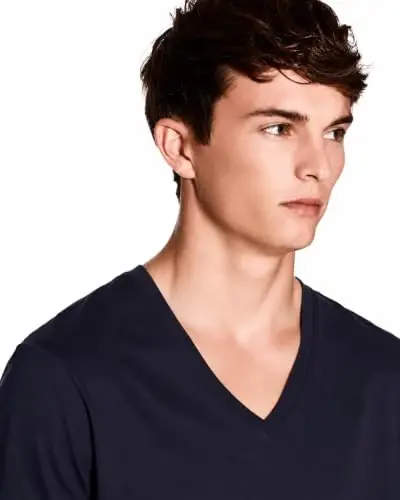 Armani Exchange Men's Pima Cotton Jersey Short Sleeve V-Neck T-Shirt - 4