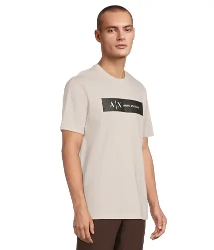 Armani Exchange Mens Rectangle Logo Tee - 2