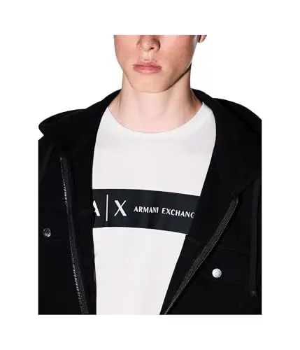 Armani Exchange Mens Rectangle Logo Tee - 4