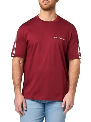 Armani Exchange Mens Regular Fit Cotton Jersey Signature Logo Tee - 1