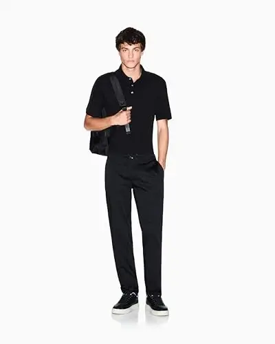 Armani Exchange Mens Regular Fit Logo Tape Polo - 3
