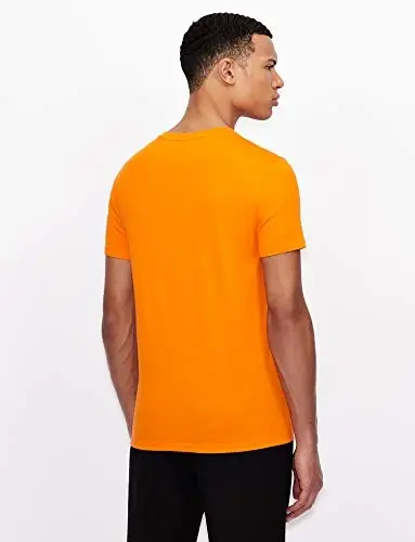 Armani Exchange Mens Short Sleeve Pima Cotton Jersey V-Neck T-Shirt - 2