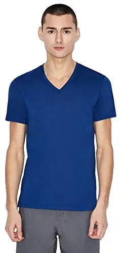 Armani Exchange Mens Short Sleeve Pima Cotton Jersey V-Neck T-Shirt - 3