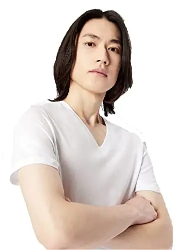 Armani Exchange Mens Short Sleeve Pima Cotton Jersey V-Neck T-Shirt - ARMANI