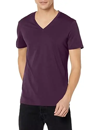 Armani Exchange Mens Short Sleeve Pima Cotton Jersey V-Neck T-Shirt 