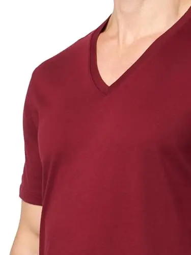 Armani Exchange Mens Short Sleeve Pima Cotton Jersey V-Neck T-Shirt - 3