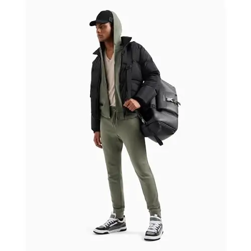 Armani Exchange Mens Short Sleeve Pima Cotton Jersey V-Neck T-Shirt - ARMANI (1)