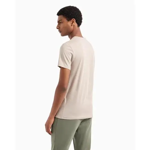Armani Exchange Mens Short Sleeve Pima Cotton Jersey V-Neck T-Shirt - 4