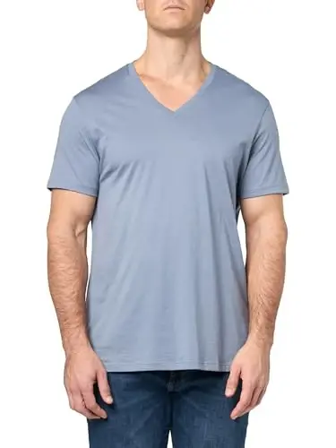 Armani Exchange Mens Short Sleeve Pima Cotton Jersey V-Neck T-Shirt - 3