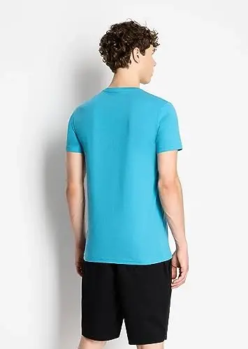 Armani Exchange Mens Short Sleeve Pima Cotton Jersey V-Neck T-Shirt - 3