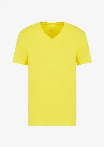 Armani Exchange Mens Short Sleeve Pima Cotton Jersey V-Neck T-Shirt - 4