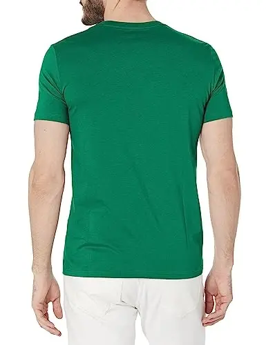 Armani Exchange Mens Short Sleeve Pima Cotton Jersey V-Neck T-Shirt - ARMANI (1)