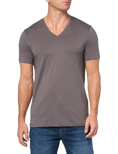 Armani Exchange Mens Short Sleeve Pima Cotton Jersey V-Neck T-Shirt 