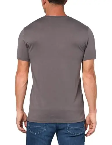 Armani Exchange Mens Short Sleeve Pima Cotton Jersey V-Neck T-Shirt - 2