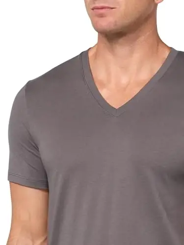 Armani Exchange Mens Short Sleeve Pima Cotton Jersey V-Neck T-Shirt - 3