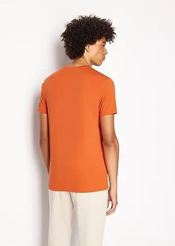 Armani Exchange Mens Short Sleeve Pima Cotton Jersey V-Neck T-Shirt - 3