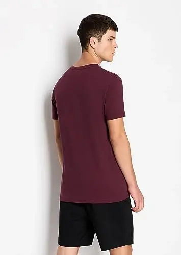 Armani Exchange Mens Short Sleeve Pima Cotton Jersey V-Neck T-Shirt - 3