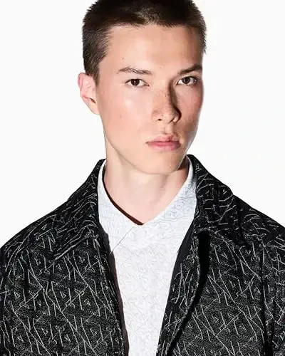 Armani Exchange Mens Short Sleeve Poplin Slim Button Down Shirt - ARMANI EXCHANGE (1)