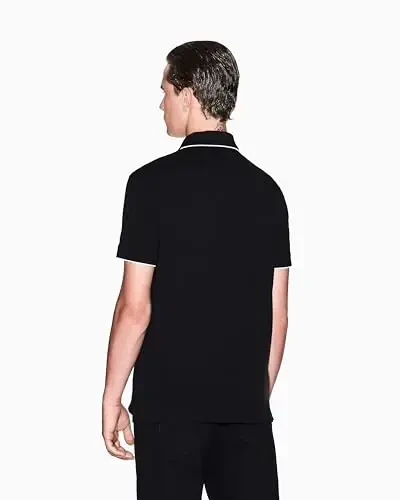 Armani Exchange Mens Slim Fit Cotton Pique Polo - 6