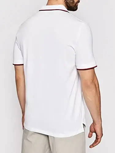 Armani Exchange Mens Slim Fit Cotton Pique Tipped Polo - 3