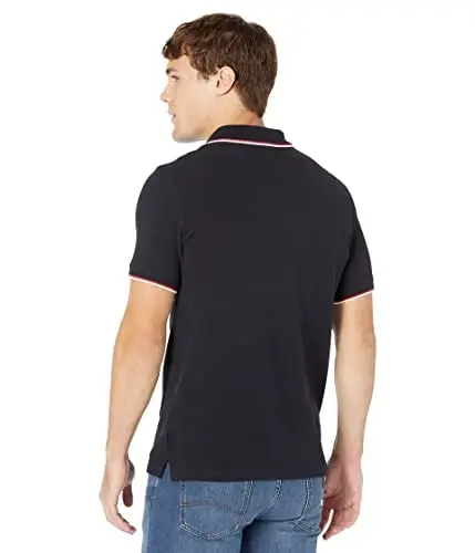 Armani Exchange Mens Slim Fit Cotton Pique Tipped Polo - A|X ARMANI EXCHANGE (1)