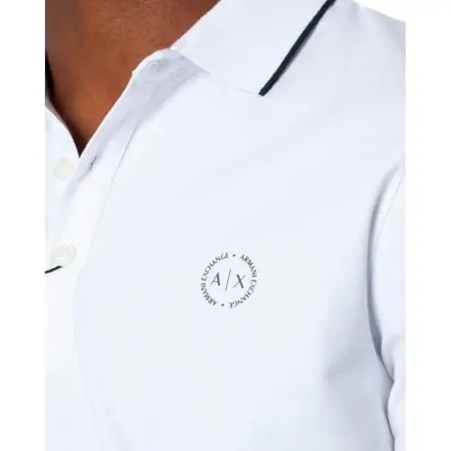 Armani Exchange Mens Slim Fit Stretch Cotton Jersey Polo - 4