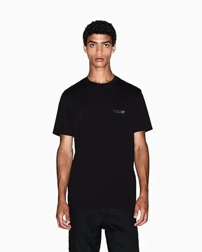 Armani Exchange Mens Small Chest Milano/New York Logo Tee - 4