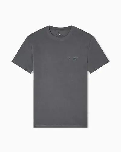 Armani Exchange Mens Small Chest Milano/New York Logo Tee 