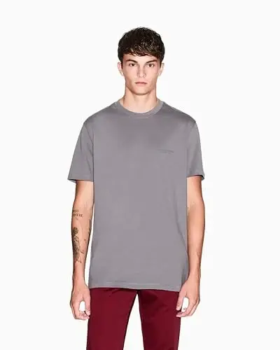 Armani Exchange Mens Small Chest Milano/New York Logo Tee - 4