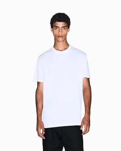 Armani Exchange Men's Small Chest Milano/New York Logo Tee 