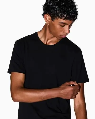 Armani Exchange Men's Solid Colored Basic Pima Crew Neck - 3