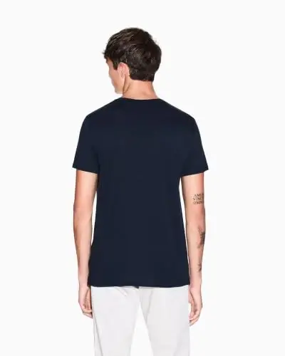 Armani Exchange Men's Solid Colored Basic Pima Crew Neck - 3