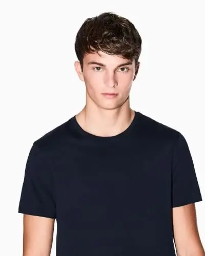 Armani Exchange Men's Solid Colored Basic Pima Crew Neck - 5