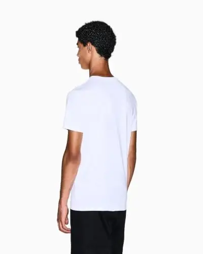 Armani Exchange Men's Solid Colored Basic Pima Crew Neck - 3