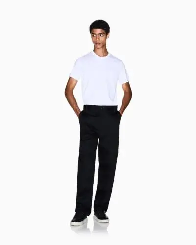 Armani Exchange Men's Solid Colored Basic Pima Crew Neck - 4