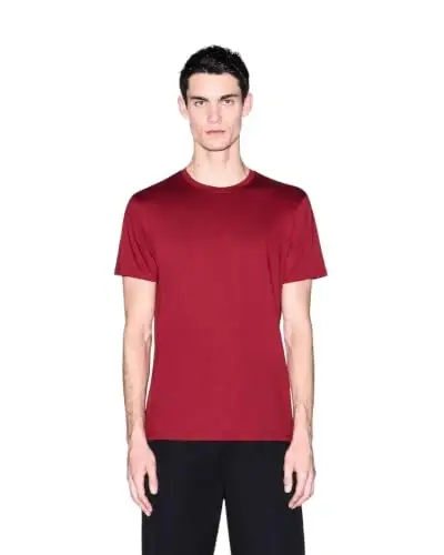 Armani Exchange Men's Solid Colored Basic Pima Crew Neck - 1