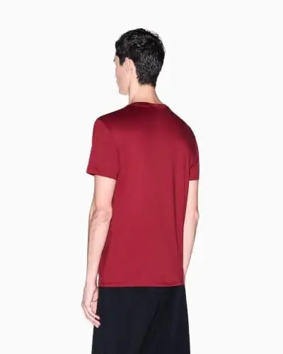 Armani Exchange Men's Solid Colored Basic Pima Crew Neck - 3