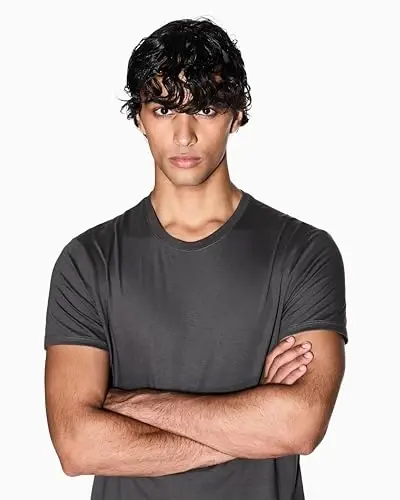 Armani Exchange Mens Solid Colored Basic Pima Crew Neck - 3